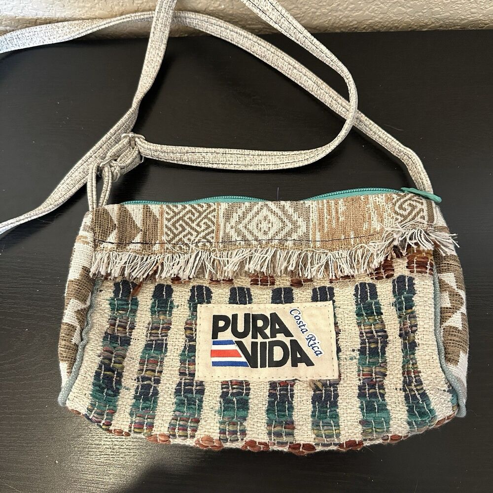 Pura Vida‎ Cross Body Purse Costa Rica Woven Adjustable Strap Bag